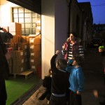The ceremonial ribbon-cutting at the end of the day